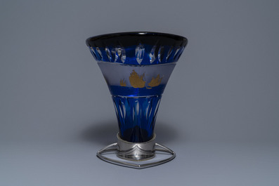Frans van Praet (Belgium, 1937) for Val Saint Lambert: a crystal stool for the 1992 Seville expo