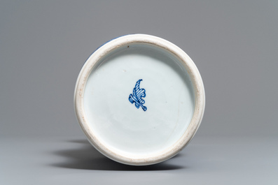 A Chinese blue and white yenyen 'immortals' vase, Kangxi