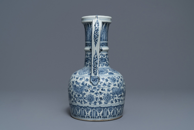 A Chinese blue and white ewer for the Islamic market, probably Hongzhi