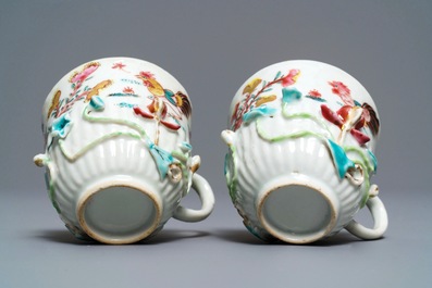 A collection of Chinese famille rose cups and saucers, Yongzheng/Qianlong