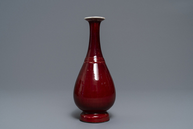 A Chinese pear-shaped 'langyao' vase, 19th C.