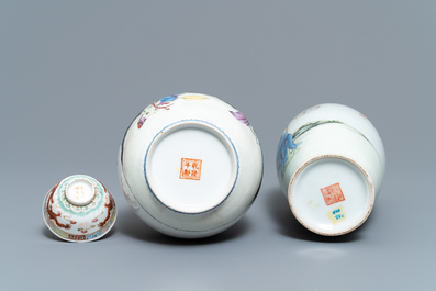A varied collection of Chinese porcelain, Qing and Republic, 19/20th C.