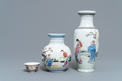 A varied collection of Chinese porcelain, Qing and Republic, 19/20th C.