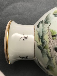 Une bo&icirc;te couverte et un r&eacute;chaud en porcelaine de Chine qianjiang cai, 19/20&egrave;me