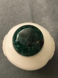 Quatre tabati&egrave;res en jade blanc et c&eacute;ladon, Chine, 19/20&egrave;me