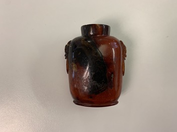 Twelve various Chinese snuff bottles, 20th C.