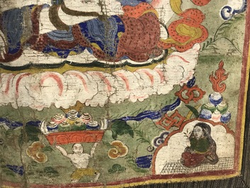 Een thangka met Witte Tara, Tibet, 18/19e eeuw