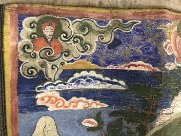 Een thangka met Witte Tara, Tibet, 18/19e eeuw