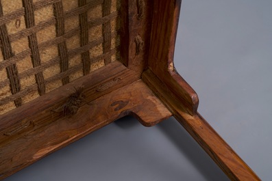 A pair of Chinese huanghuali wood chairs, Republic