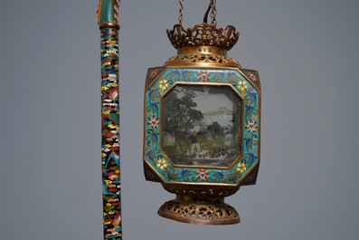 A Chinese cloisonn&eacute; lantern, Republic