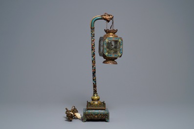 A Chinese cloisonn&eacute; lantern, Republic