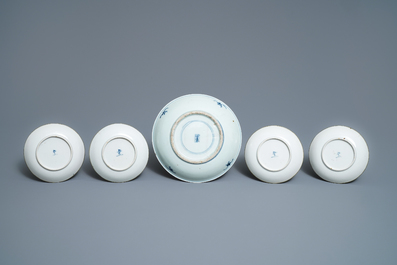 A varied collection of Chinese blue and white Vietnamese market 'Bleu de Hue' wares, 19th C.