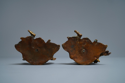 Two gilt bronze models of Tara, Tibet or Mongolia, 17/18th C.