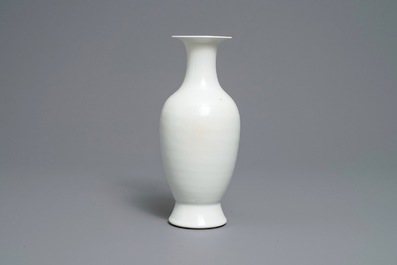 A Chinese qianjiang cai vase, signed Wang Qi, 19/20th C.