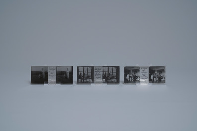 An exceptional collection of Chinese photos on glass plate stereo negatives, early 20th C.