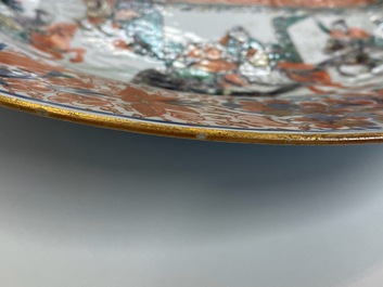 Une paire de plats en porcelaine de Chine famille verte, Kangxi