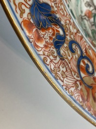 Une paire de plats en porcelaine de Chine famille verte, Kangxi