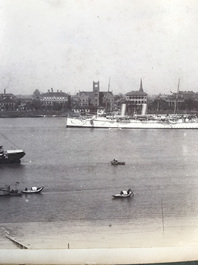 A Chinese album with nine silver gelatin albumen photos of a.o. the Shanghai Bund, dated 1899