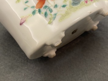 Cinq jardini&egrave;res et quatre assiettes en porcelaine de Chine, 19/20&egrave;me