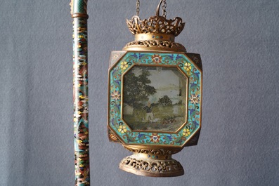 A Chinese cloisonn&eacute; lantern, Republic