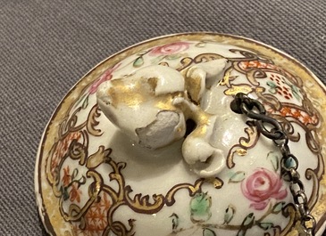 A Chinese famille rose and gilt part tea service, Qianlong