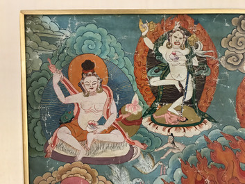 A 'Mahakala' thangka, Tibet, 19th C.