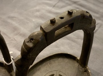 Five pairs of Chinese and Japanese stirrups, 18/19th C.