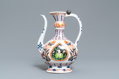 Een rose-Imari 'aftaba' kan voor de Islamitische markt, Samson, Parijs, 19e eeuw