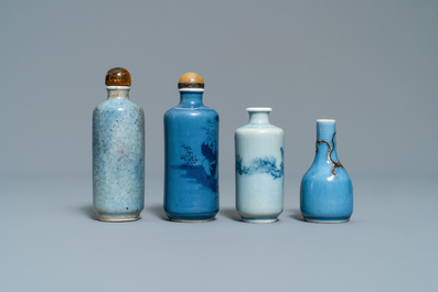 Seven Chinese miniature vases and snuff bottles, 19/20th C.