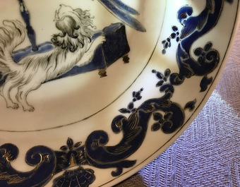 Une paire de coupes aux perroquets en porcelaine de Chine coquille d'oeuf des 'Ateliers Pronk', Yongzheng/Qianlong