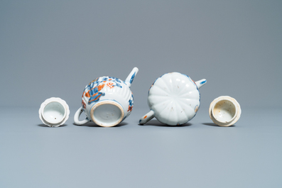 Four Chinese Imari-style teapots and covers, Kangxi