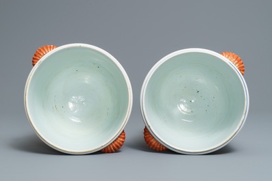 A pair of Chinese Imari-style coolers, Kangxi