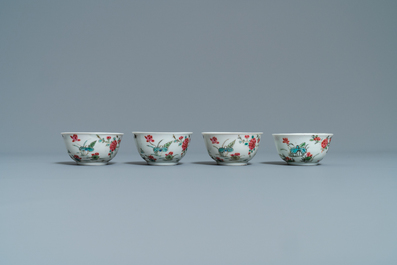 A Chinese famille rose 27-piece tea service with landscape design, Yongzheng/Qianlong