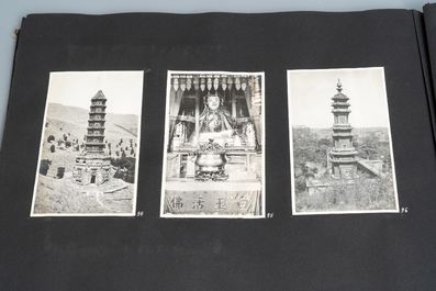 An attractive travel album with 107 black and white photos of China, ca. 1900-1920