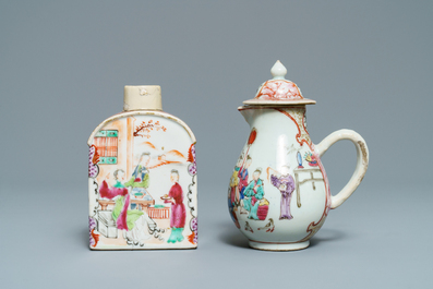 Ten Chinese famille rose 'Mandarin' tea wares, Qianlong