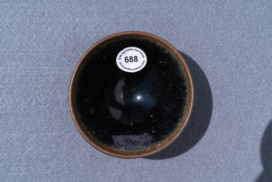 A Chinese Jian 'hare's fur' tea bowl, Song