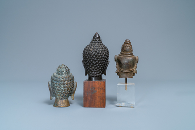 A collection of bronze figures and fragments, India, Thailand and Tibet, 19th C. and earlier