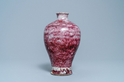 A Chinese junyao meiping vase, Yuan or Ming