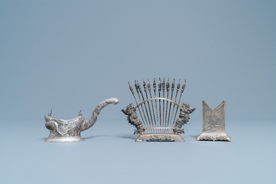 A group of silver wares, Vietnam, early 20th C.