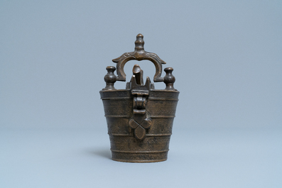 A bronze nest of weights, Nuremberg, Germany, 17th C.