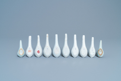 21 various Chinese spoons, 19/20th C.