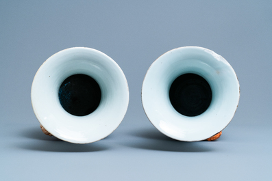 Une paire de vases en porcelaine de Chine qianjiang cai, 19/20&egrave;me