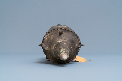 A Thai bronze head of a Bodhisattva, 18/19th C.