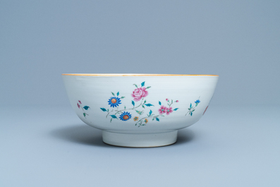 A Chinese famille rose armorial bowl, Qianlong