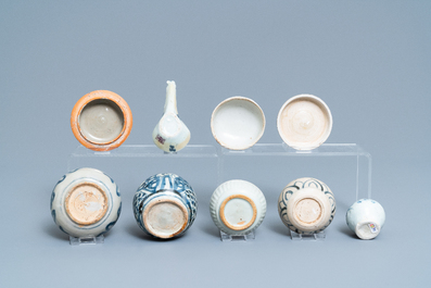 A varied collection of Chinese blue and white wares, Ming and later