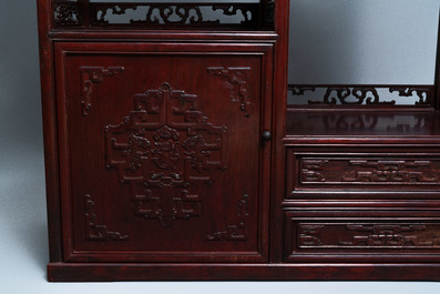 A Chinese wooden display cabinet, Republic