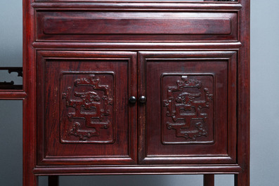 A Chinese wooden display cabinet, Republic