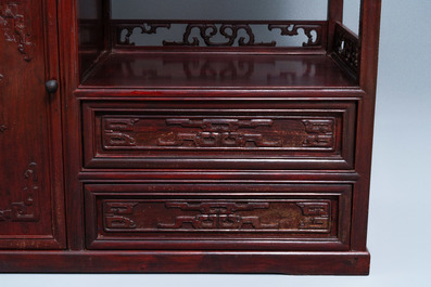 A Chinese wooden display cabinet, Republic