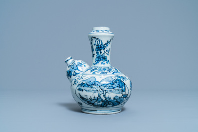 A Chinese blue and white kendi, Wanli