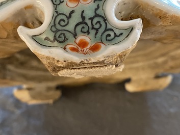 An imperial Chinese famille verte cinquefoil jardini&egrave;re, Kangxi mark and of the period